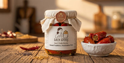 Lal Mirch ka Achar | Stuffed Red Chilli Pickle