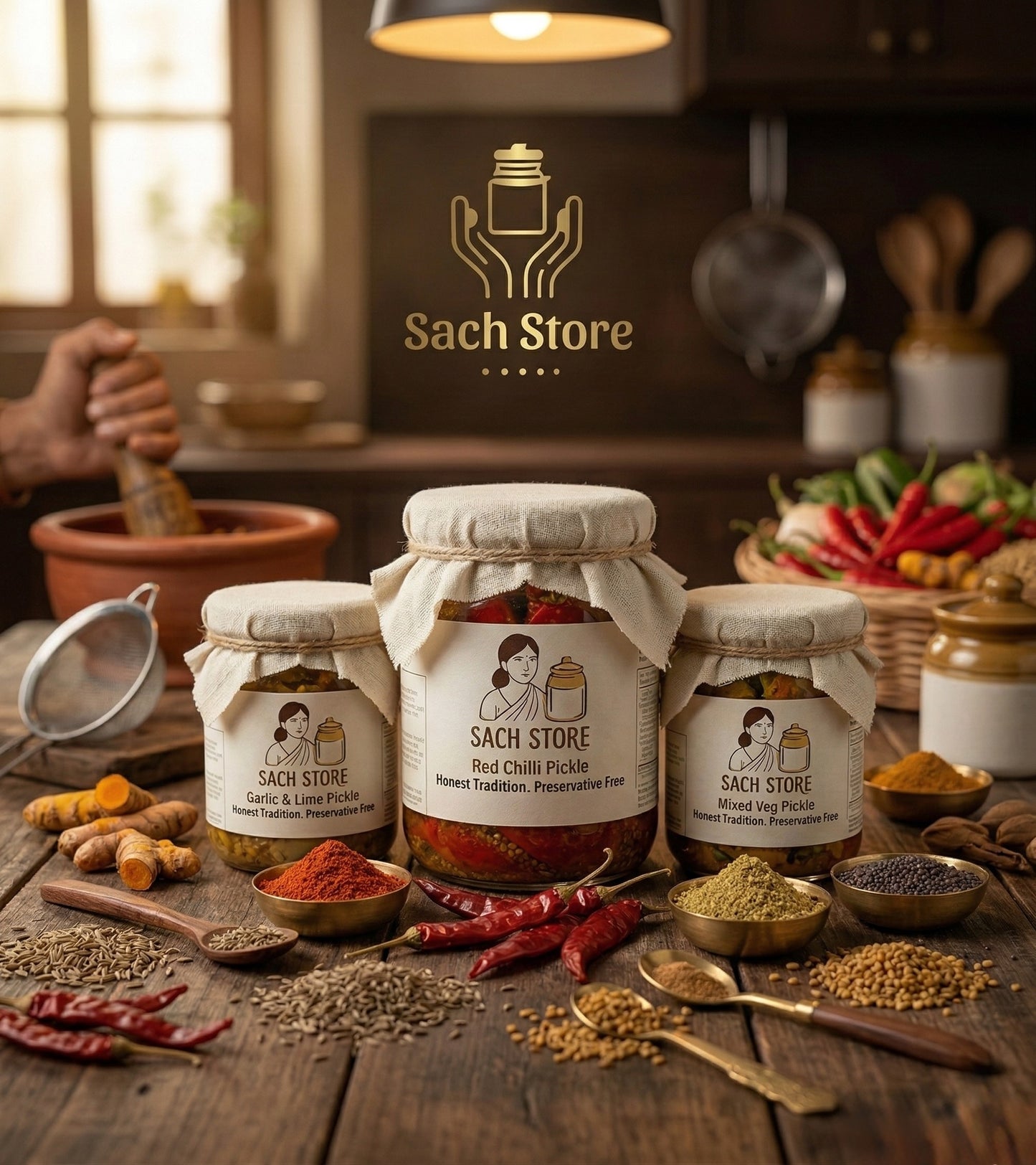 Lal Mirch ka Achar | Stuffed Red Chilli Pickle